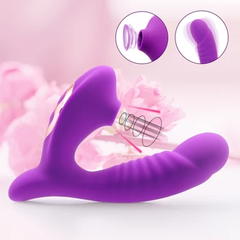Dildo Čiulpti Vibratorius, 10 Vibracijos Makšties G Spot Clit Sucker Erotika Klitorio Stimuliatorius Massager Moterų Sekso Žaislai Moterims