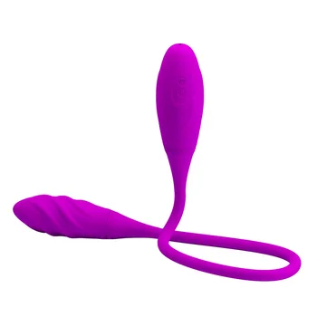 Dvigubo Baigėsi Piršto Vibratorius 7 Greičio G-Spot Klitorio Stimuliatorius Analinis Butt Plug Kulka Porų Sekso Žaislas