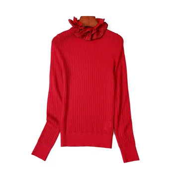 Pavasarį, Rudenį kaklo megzti Žiemos Džemperis moterims megztiniai ir puloveriai traukti femme hiver GRAY22